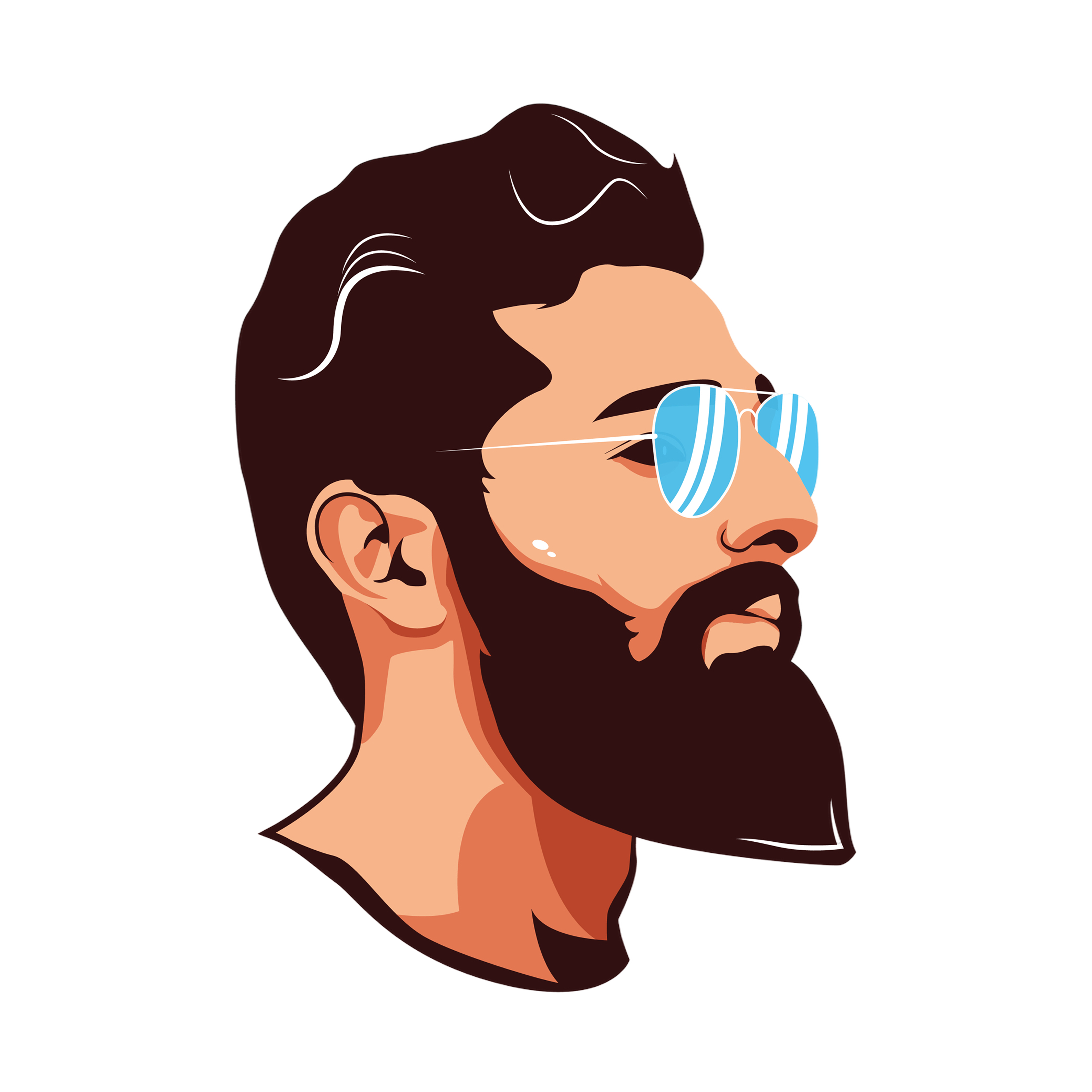 Illustrated portrait of Rahul Shinde