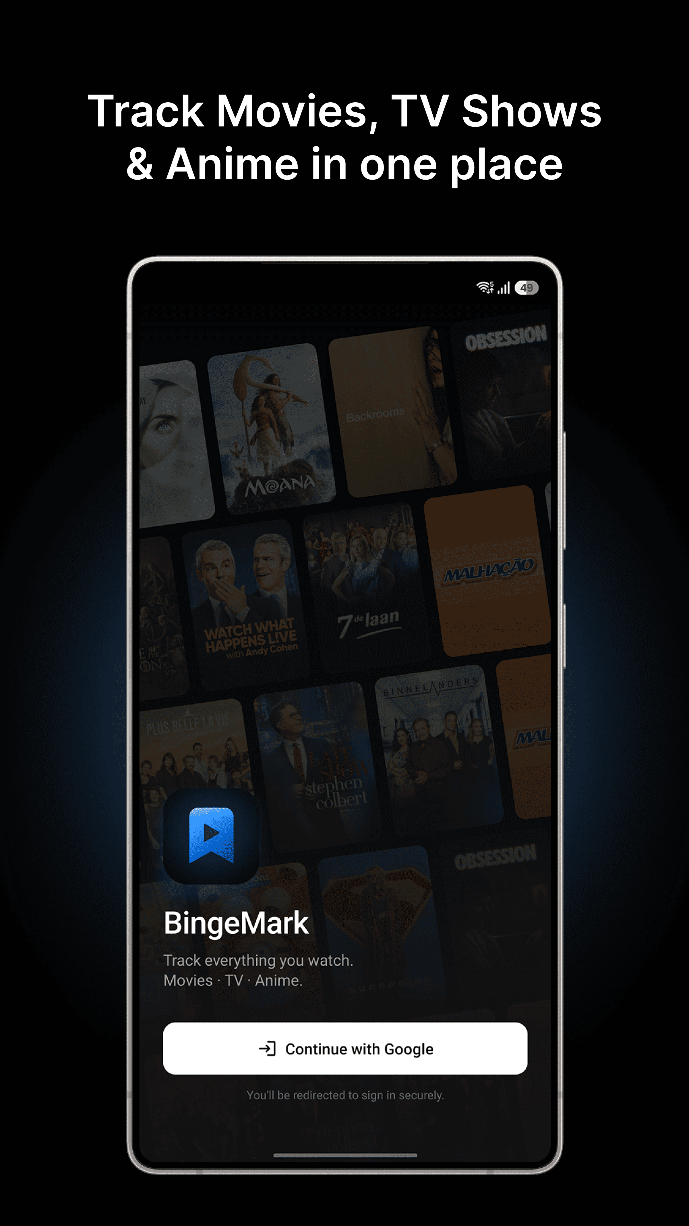 BingeMark screenshot