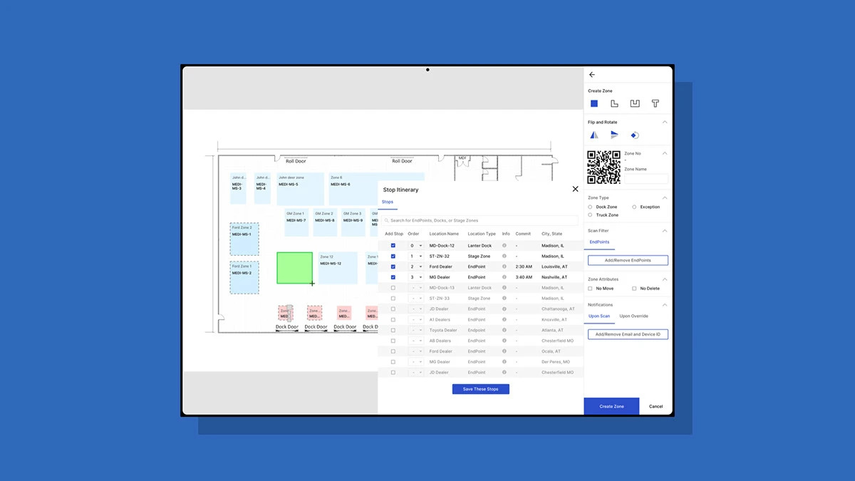 Customer Portal screens